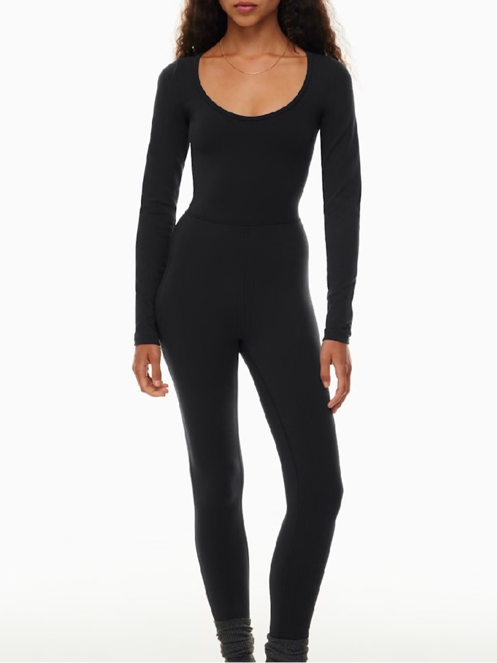 Wilfred Free Maxe Black Long Sleeve Jumpsuit | S